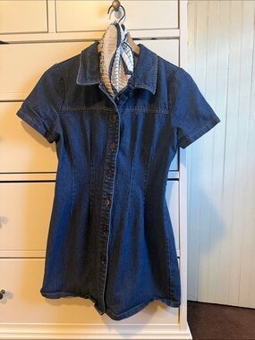 BDG Denim Button-Up Mini Dress